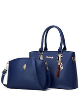 Sac Combiné Minimaliste et Élégant en Cuir Pu pour Femmes